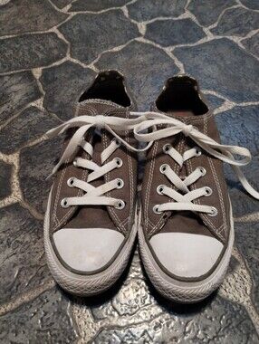 CONVERSE All Star Double tongue dark gray low women's shoes size 6